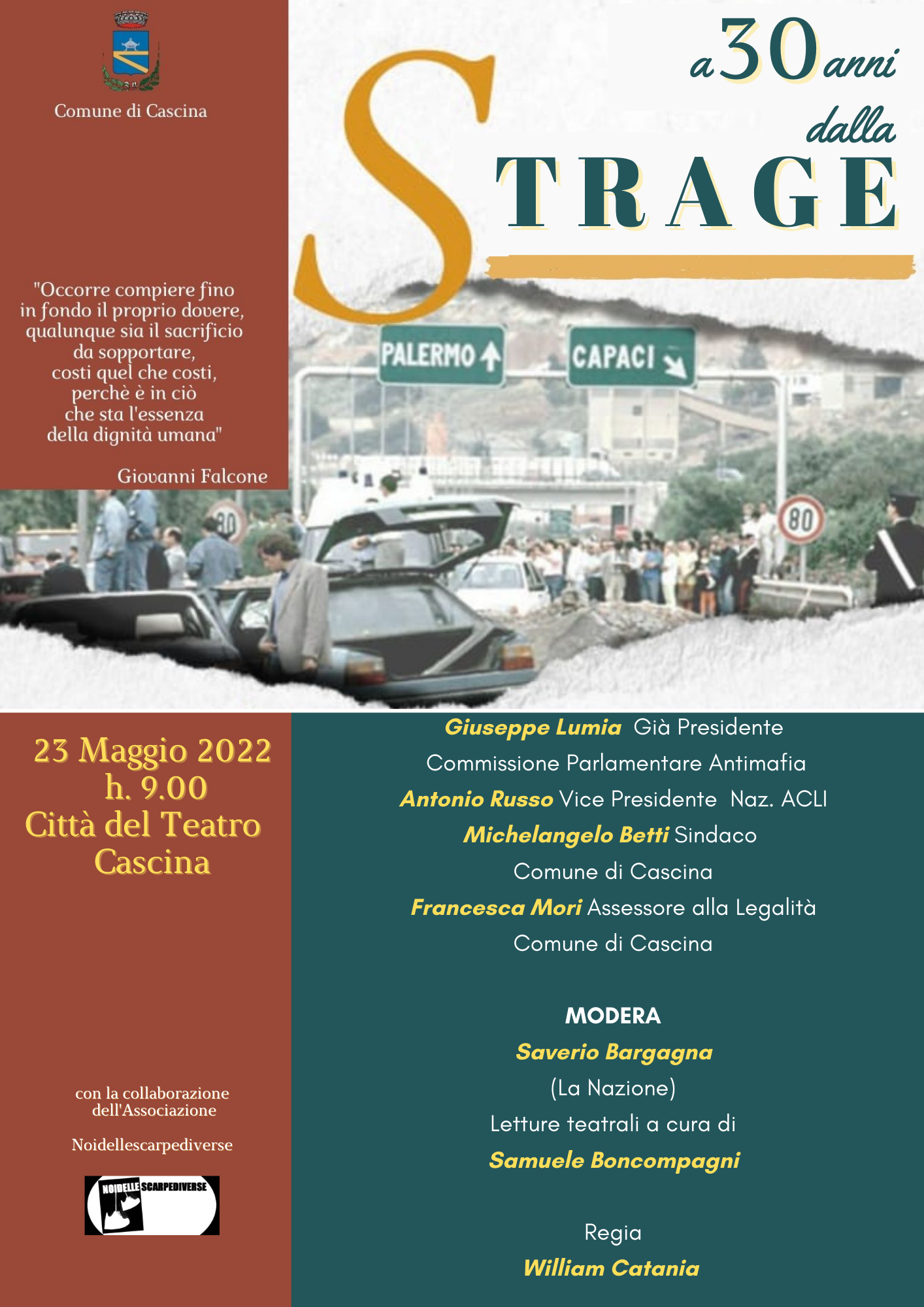 "A 30 anni dalla Strage": il Comune ricorda Falcone con le scuole