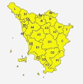 Codice Giallo, allerta meteo estesa fino alla mezzanotte di mercoledì 14 giugno