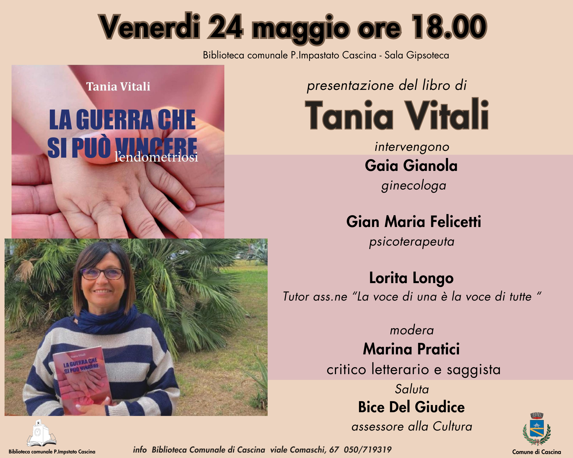 Incontro con Tania Vitali per la presentazione del suo libro La guerra