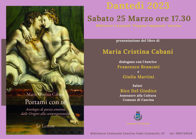 Cascina Incontra Maria Cristina Cabani. Presentazione del libro “Portami con te"
