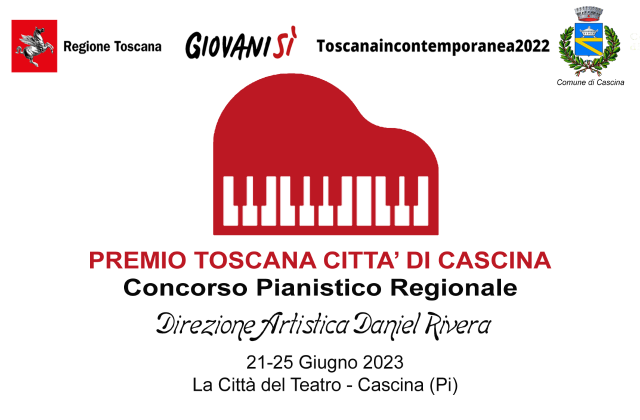“Premio Toscana Città di Cascina”: aperte le iscrizioni al concorso pianistico