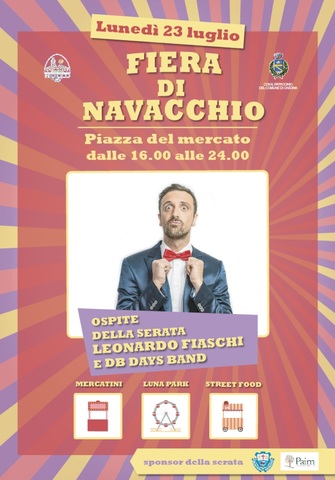 Fiera di Navacchio con lo show di Leonardo Fiaschi