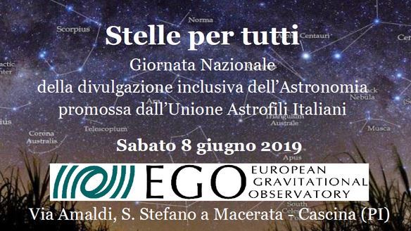 Giornata dedicata all'astronomia inclusiva