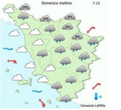 Meteo - Avviso criticità codice giallo per pioggia nella notte tra sabato 17 e domenica 18 febbraio 2018