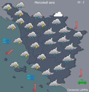 Meteo - Pioggia: criticità codice giallo per reticolo minore mercoledì 4 aprile