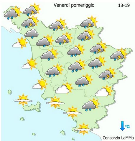 METEO - Temporali in arrivo venerdì 22 giugno
