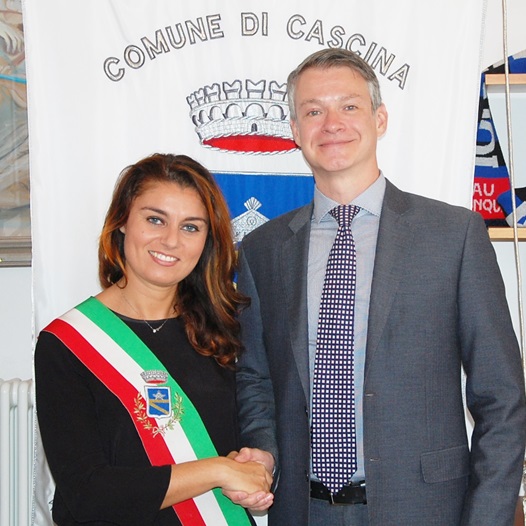 Incontro in municipio tra il sindaco Ceccardi e il console americano Wohlauer