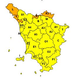 Meteo - Codicie giallo per maltempo domenica 28 ottobre