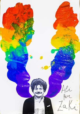 Esposizione dei disegni  "Ali per Patrick Zaki" presso la Biblioteca Comunale